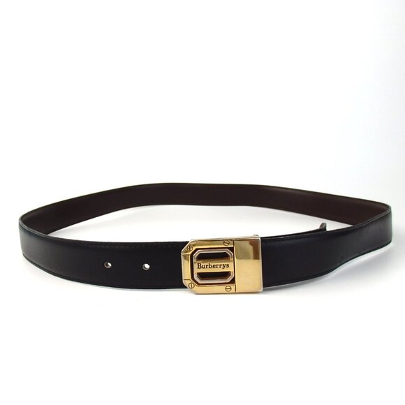 Authentic BURBERRYS Logo buckle reversible belt leather [Used] - Picture 2 of 11